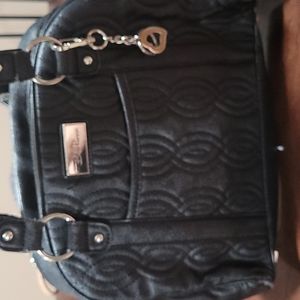 Bella Russo handbag large with over shoulder straps black
